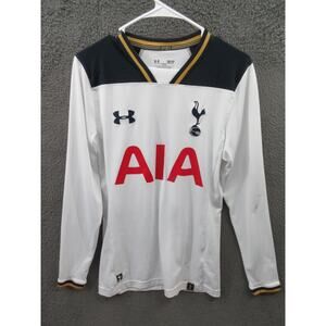 TOTTENHAM HOTSPUR 2016 2017 Football Soccer Jersey Under Armour Men Small STAINS